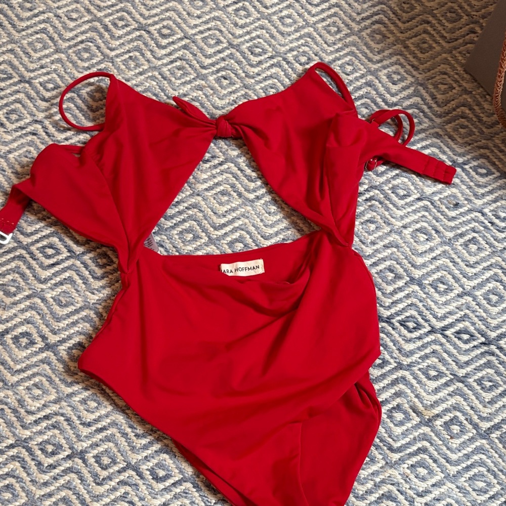 Mara Hoffman Red One Piece Swimsuit